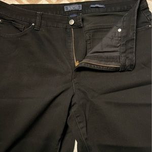 Charter Club size 18w Lexington Straight Jeans in black